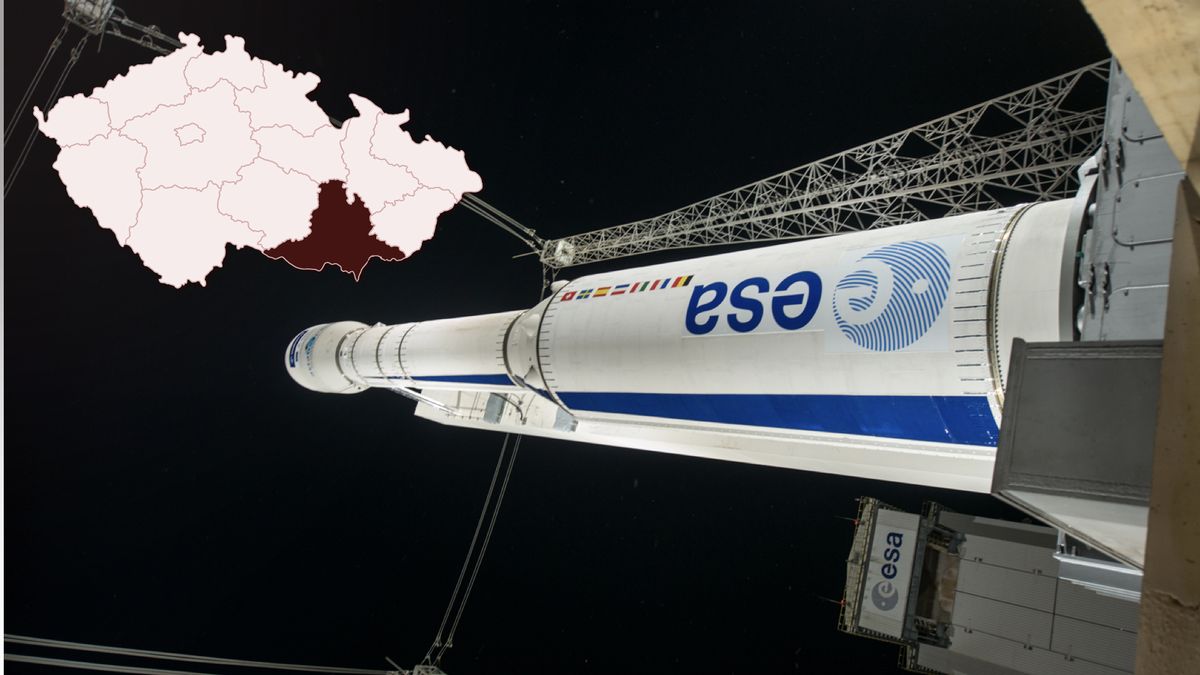 Raketa Vega s českou vlajkou míří do vesmíru, vršek stroje vyrobili v Brně